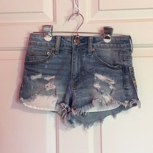 American Eagle festival high-rise shorts